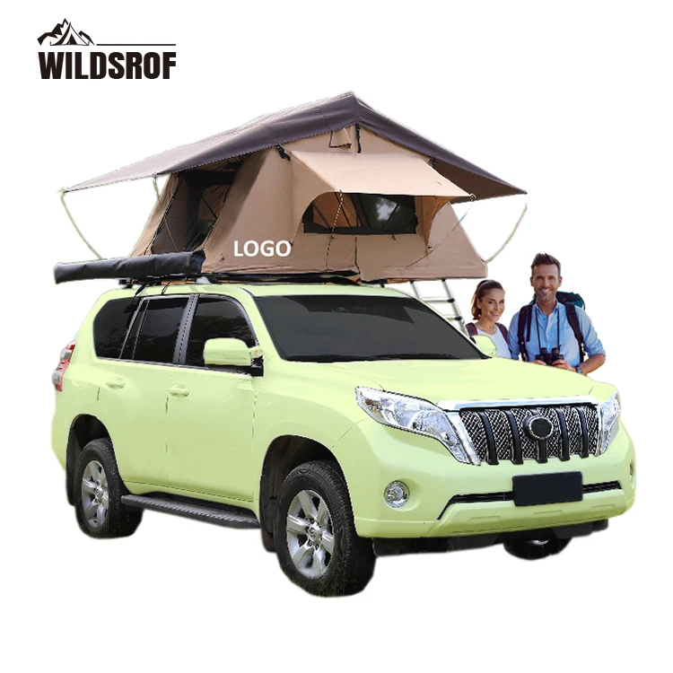 

WILDSROF waterproof fabric cheap car tents camping roof top annex roof top tent soft shell rooftop tent