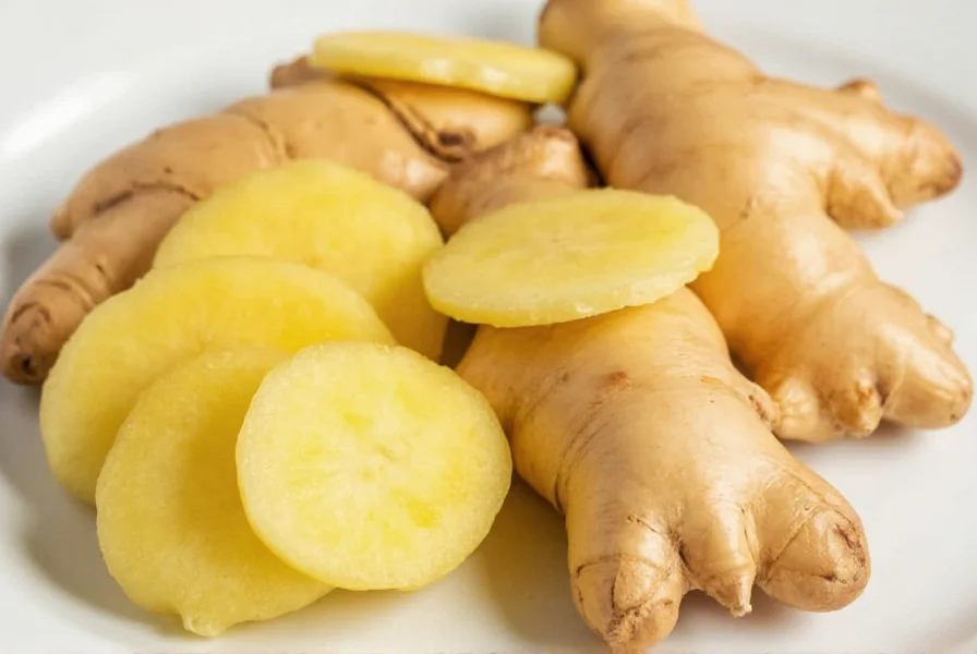 Fresh ginger roots stored in airtight glass container with paper towel in refrigerator crisper drawer