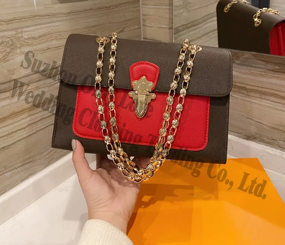 

Women fashion chain strap one shoulder bags square box flap cover message bag lady
