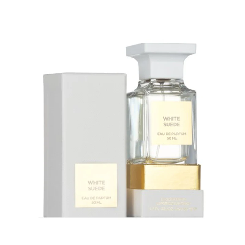 

50ml White Suede Perfume Eau De Parfum Cologne High Quality Women's Men Brand Body Spray Classic Rose Long Lasting Smell, Picture show