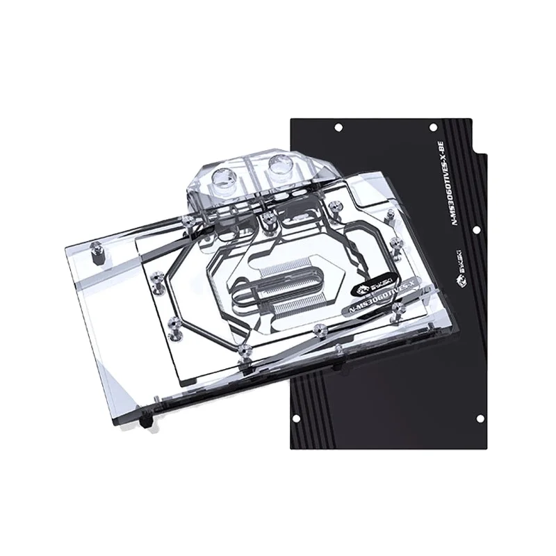 

Bykski GPU Block For MSI RTX 3060Ti VENTUS 2X 8G Graphics Card Radiator,VGV Block,GPU Watercooler 12V/5V RGB, Transparent