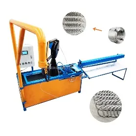 Semi-automatic chain link fence machine