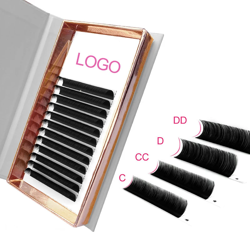 

Factory Price Wholesale Lash Extension Matte Ellipse Flat Eyelash Extension