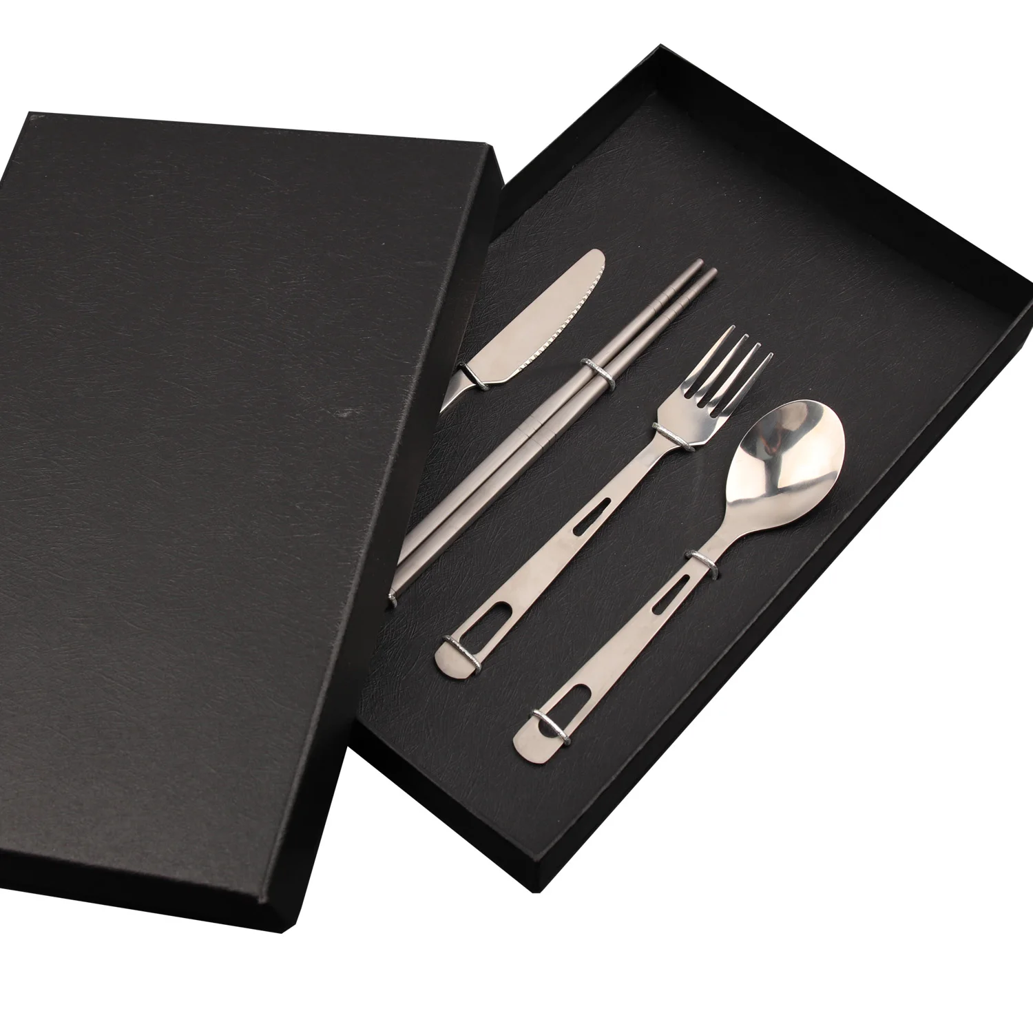 

Eco-friendly Amazon hotsale Hotel Restaurant ableware reusable Titanium Luxurious cutlery