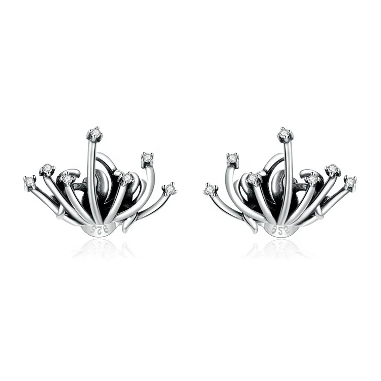 

in stock Youchuang wholesale cute hot trending earring celestial Diamond Small Fashion Sterling Silver flower stud earrings