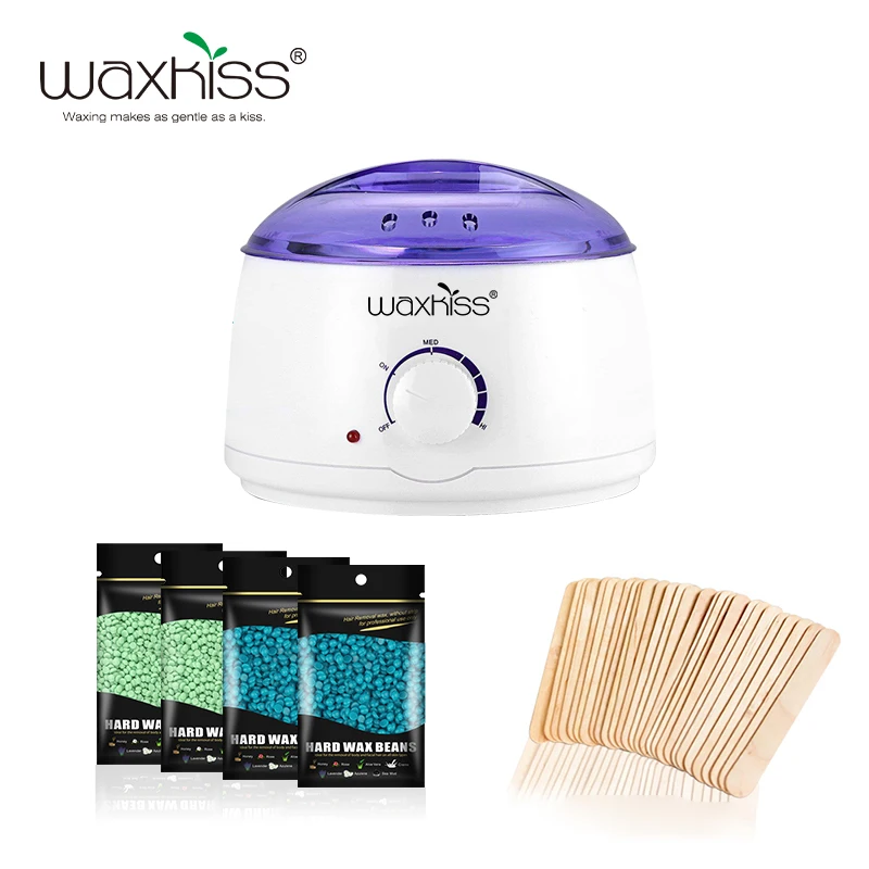 

Waxkiss best price waxing kit with wax maquina depilacion depilatory wax heater hair removal calentador de cera