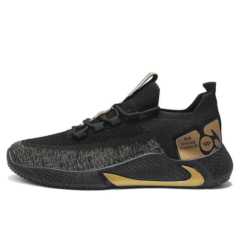 

Lightweight Custom Printed Sneaker Casual Men Running Hip Pop shoes, 3 colors