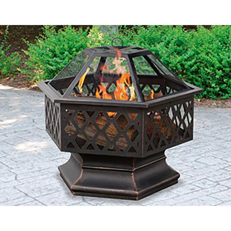 Bbq Brazier Ethanol Globe Cauldron Garden Furniture With Wood Burning Camping Corten Steel Fire Pit Outdoor Burner Ring
