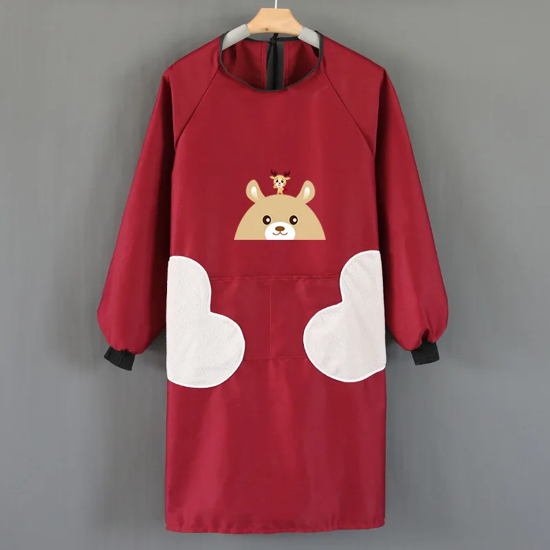 
In stock PVC Oil Proof Water Proof Kitchen bib apron Wholesale 