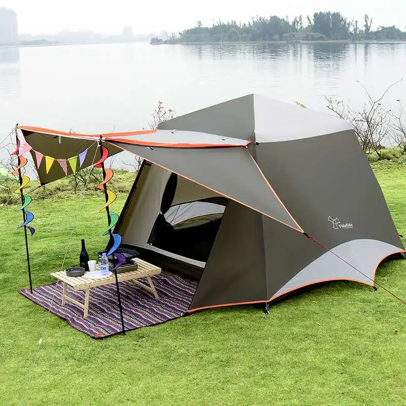 

2020 Newest Design Automatic 3-4 Person Luxury Huge Family Waterproof Outdoor Camping Tent for sale