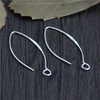 

bulk price 100% real 925 Sterling Silver Jewelry Findings drop earring hook ,simple earring style DIY Earrings Accessories