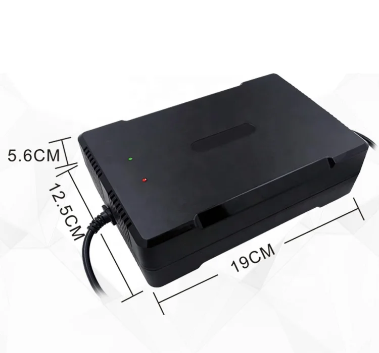 

330W lithium battery charger 50.4V 6A 44.4V lithium battery electric scooter charger, Black