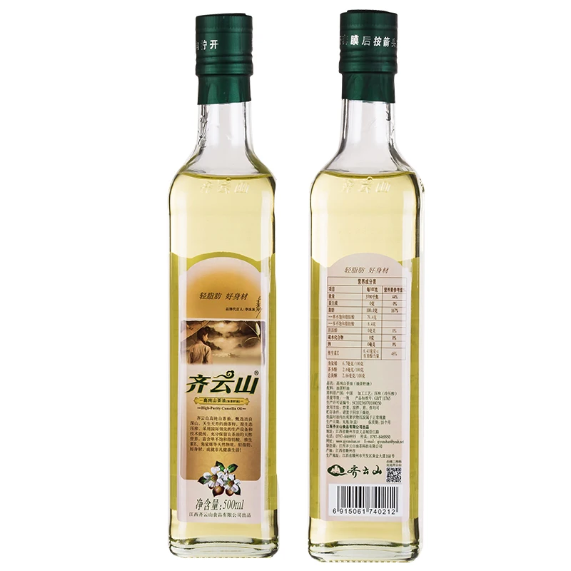 
Chinese extra virgin pure camellia seed cooking oil 