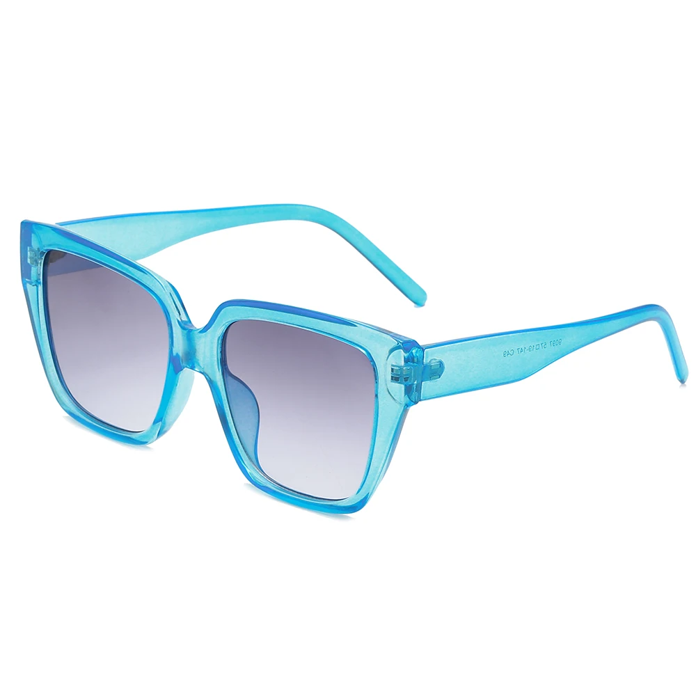 

2021 New Arrivals Women Age Sun Glasses Big Square Shades Plastic UV 400 Custom Logo China Wholesale Sunglasses, 7 colors