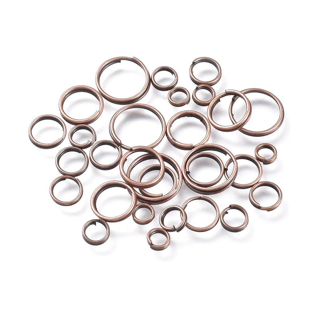 

Pandahall 500 Grams Red Copper Iron Split Rings