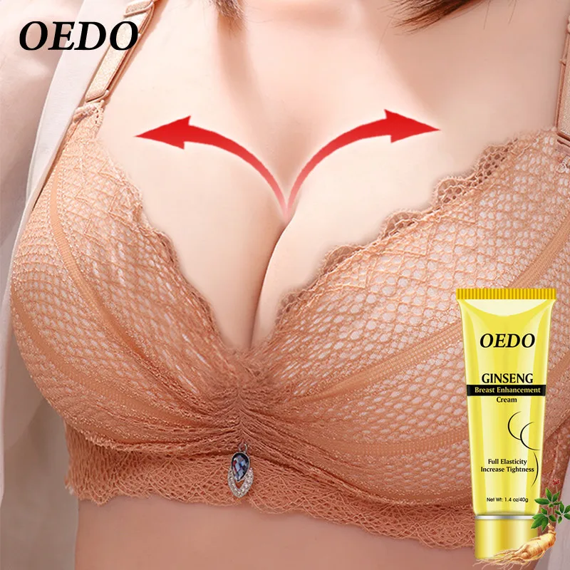 

OEDO Ginseng Breast Enlargement Cream Chest Enhancement Promote Female Hormone Breast Lift Firming Massage Up Size Bust Care