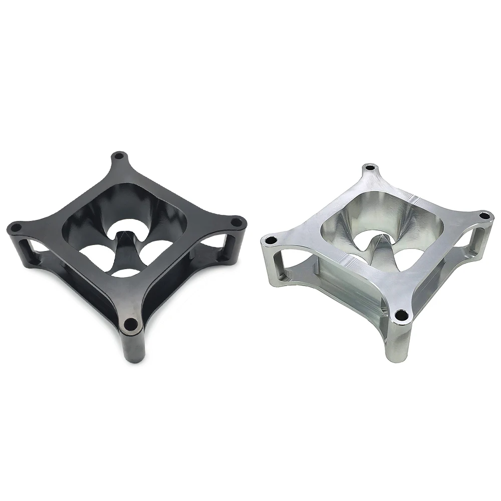 

Hot sale 2" Aluminum 4150 CNC Machined Carburetor Spacer 4150 carburetor base plate, Black/silver