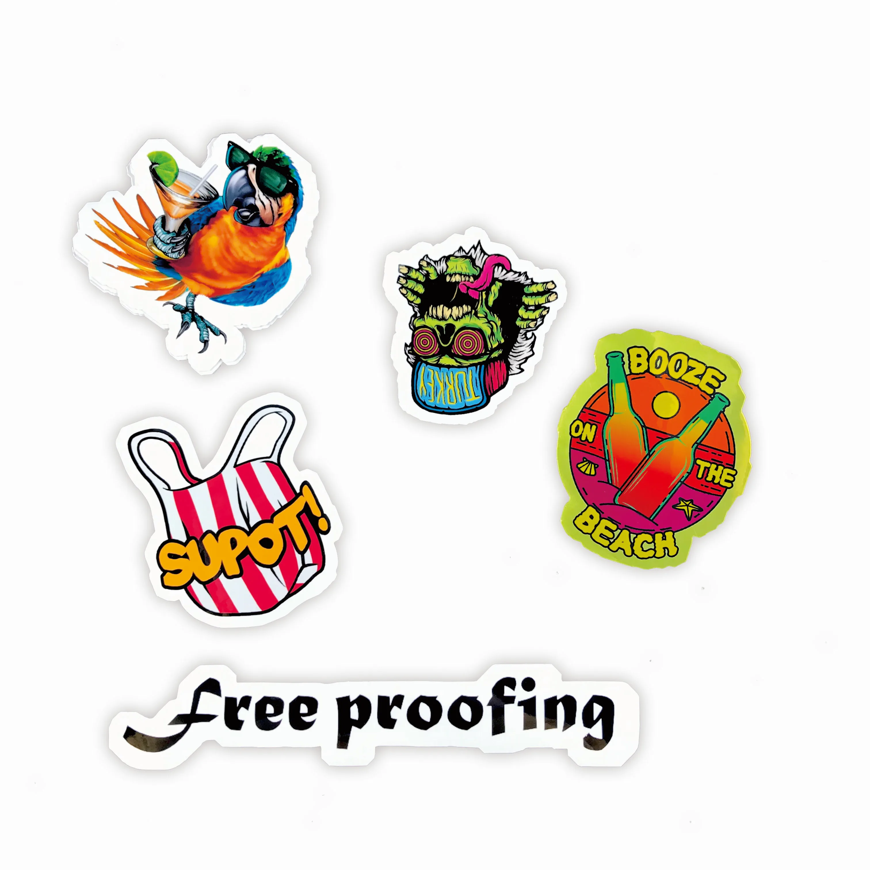 
Waterproof self-adhesive PVC label vinyl sticker custom printing vsco logo die cut custom sticker 