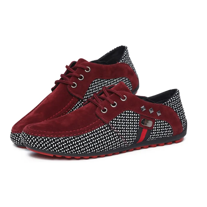 

Spring new men's sailing shoes fashion classic large size wholesale, Red,black,blue