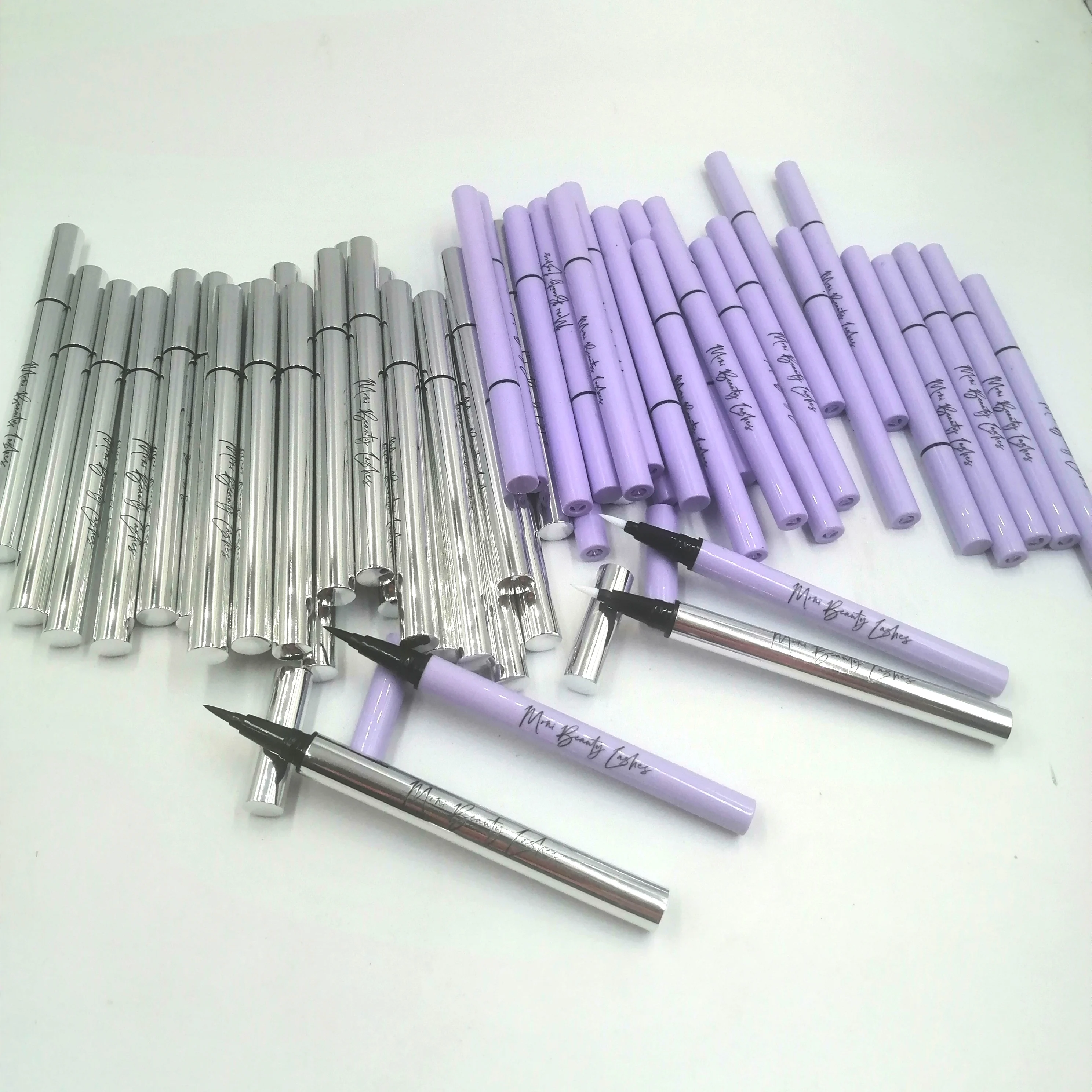 

new 2021 adhesive eyeliner waterproof eye liner clear magnetic eyeliner pen private label adhesive eyeliner pen, Black/clear/brown/colorful