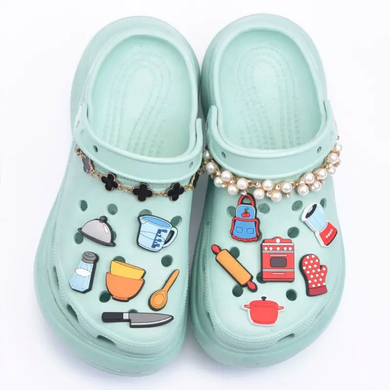 

Wholesale Soft PVC brand logo Shoes Charms Fits for Clog Channel Clog Charm, Jewelry