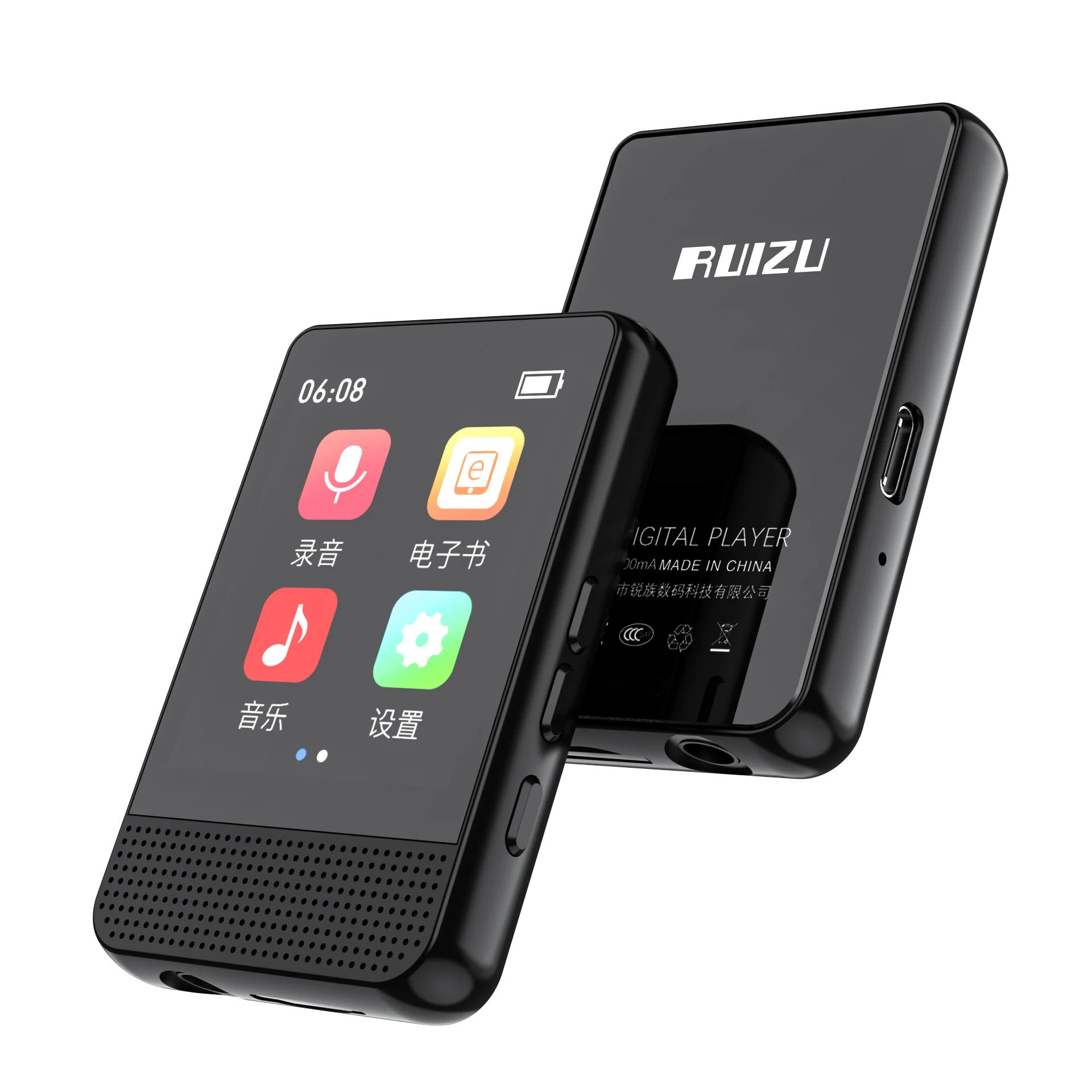 

Wholesale Hot RUIZU M16 Small Mini Mp3 Mp4 Music Player Download With Recording, Tf Card, Fm Radio Screen Headphone Audio