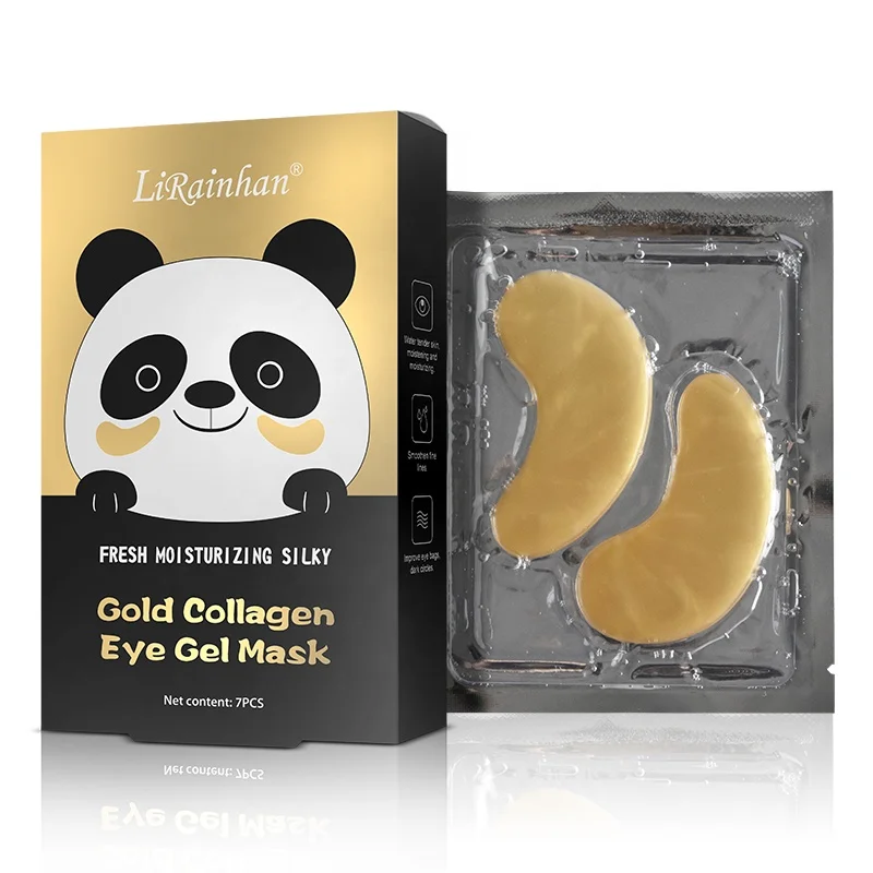 

oem luxury gold gel collagen crystal eye patch 24K Gold skincare hydrogel under eye mask with private label hydrogel eye patch