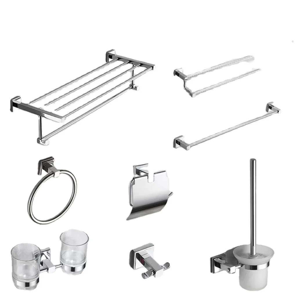 Toilet accessories wall mounted towel rack storage rack all copper bathroom accessories set