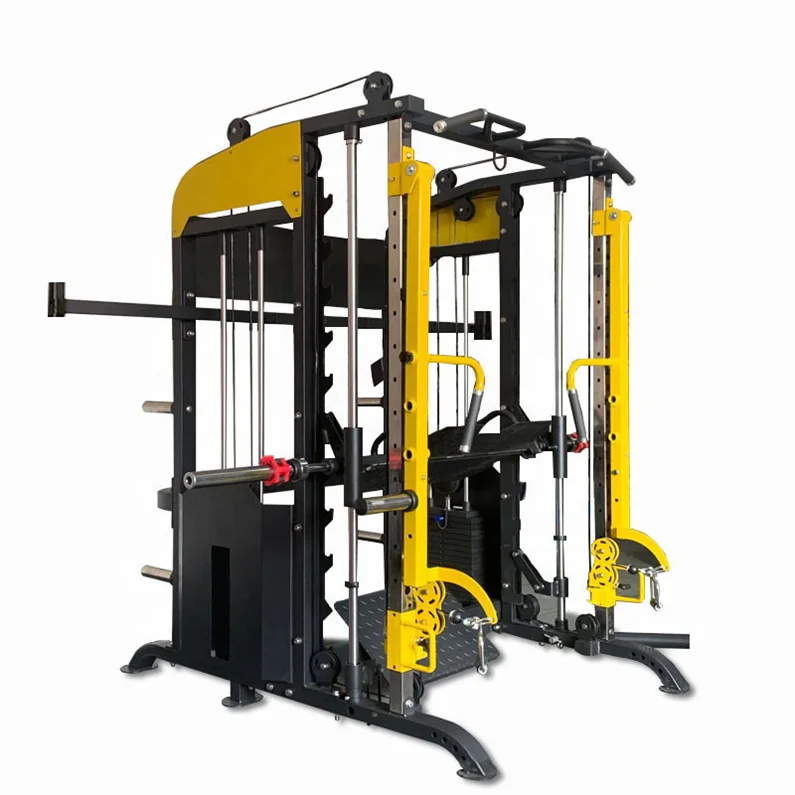 

Commerical home New Design gym equipment Muti-Functional fitness Trainer Smith Machine gym squat rack muti smith machine