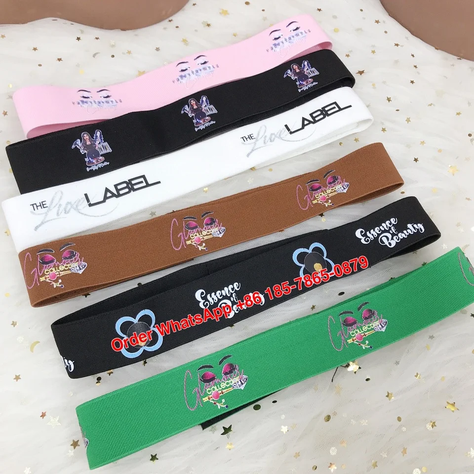 

Custom Logo Elastic Hair Band For Wigs Adjustable Melt Belt For Wigs Hair Net Lace Net Sewing