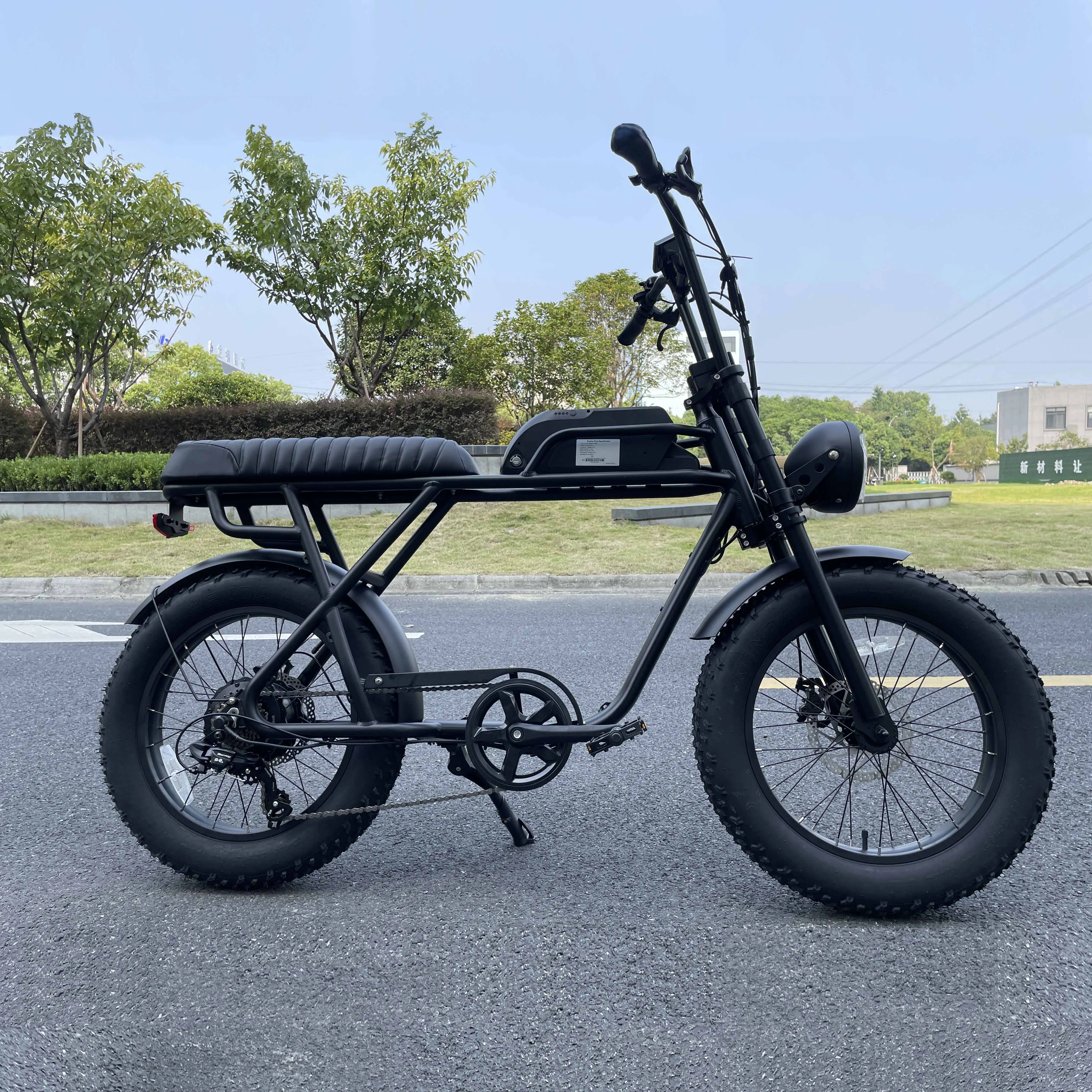 

KONTAX Popular Type With Attractive Price Super Ebike 500W Fat Tire Electric Motorbike 73 Super Electric Cycle Bike, Black color