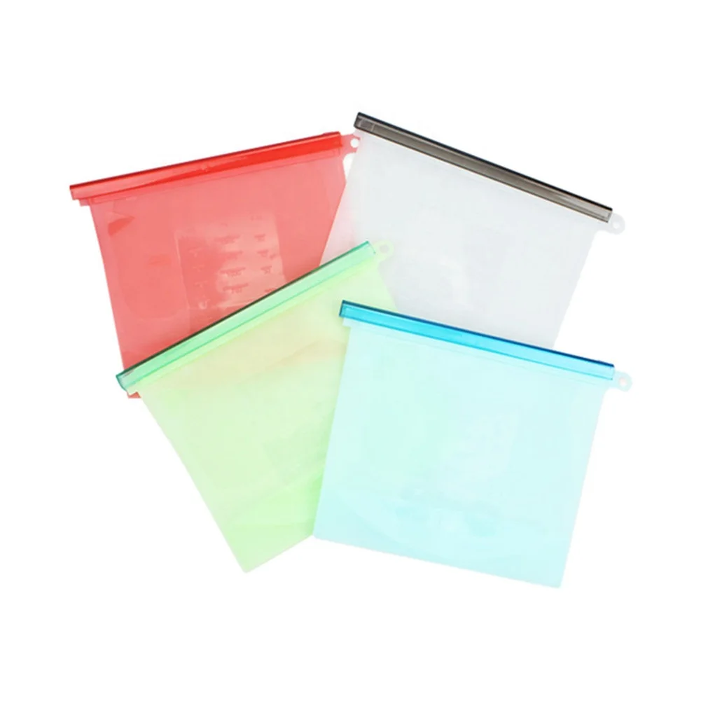 

High quality reusable rubber silicone food bag storage bag