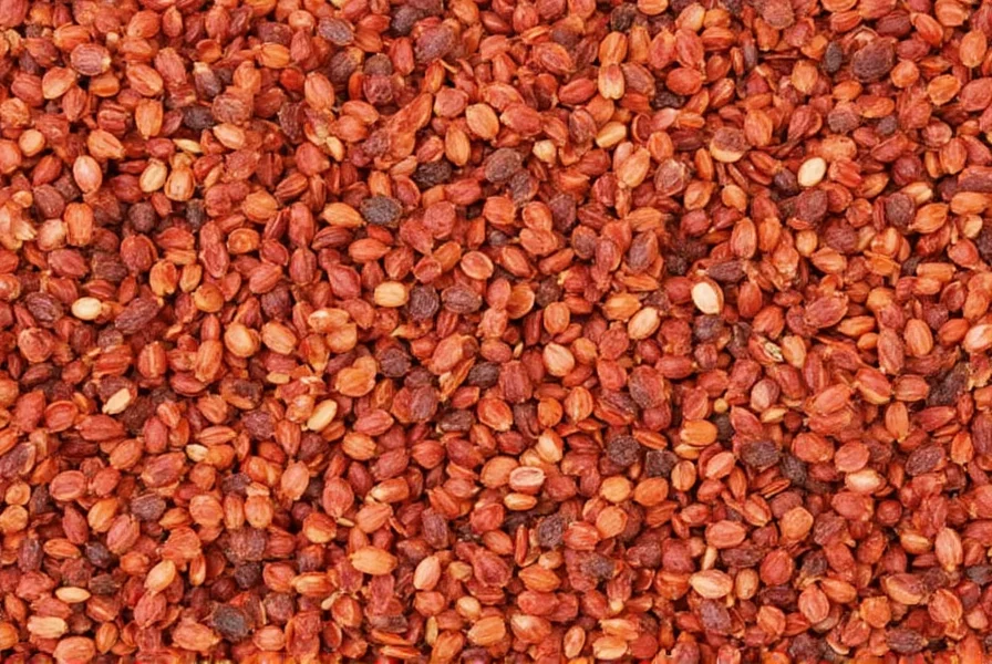 A red, dried chipotle chili pepper on a wooden board.