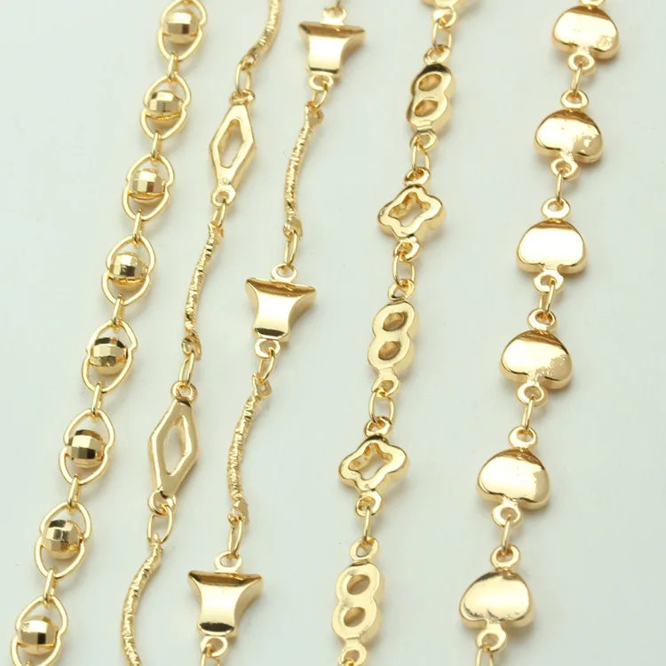 

NANA high quality 14k italian gold plated chain, brass gold chain