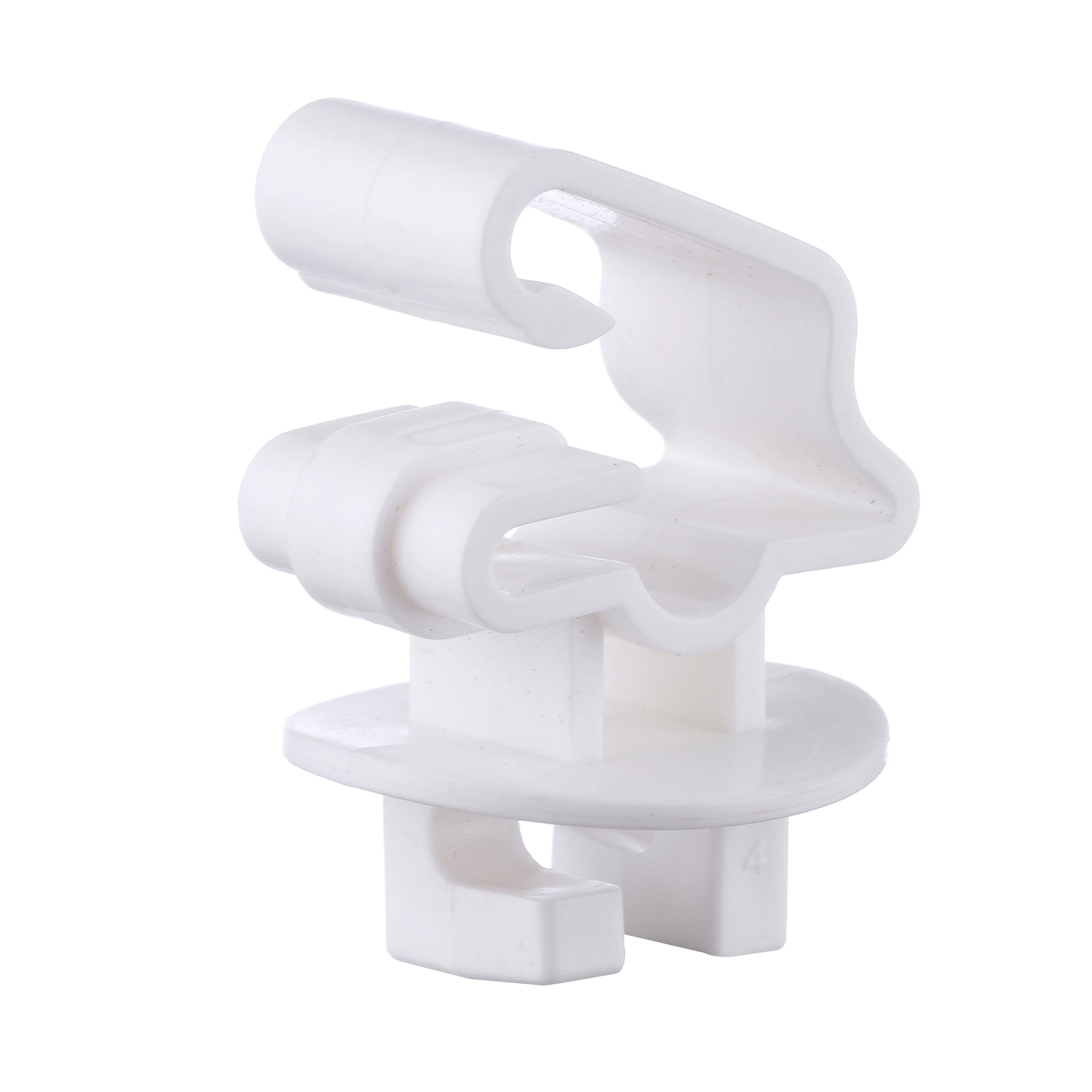 

white snap-on T-post insulator extended 2 inch wire for all post letting 5 mm wire running through INS506 package customized, Black or customized