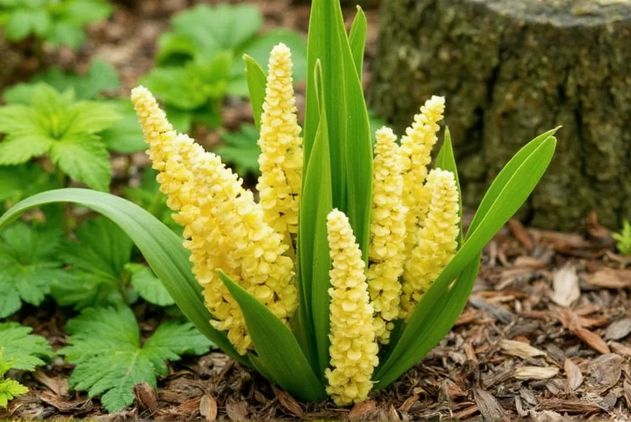 Tropical garden setting showing mature spiral ginger plants with vibrant flowers surrounded by complementary foliage plants in a well-maintained landscape