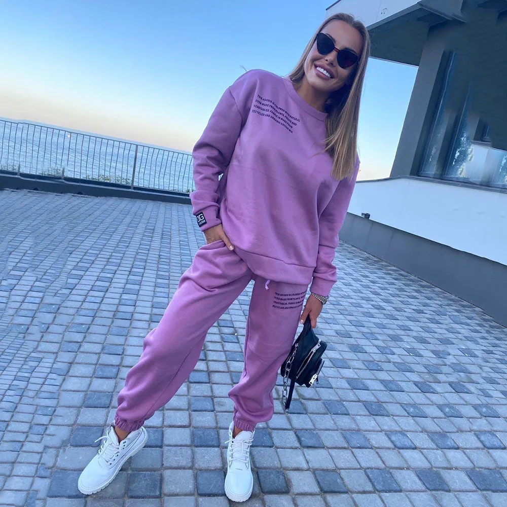 

Womens Joggers 2 Piece Pants Set for Fall Two Pieces Jogger Tracksuit Set Women Sweatsuit Set