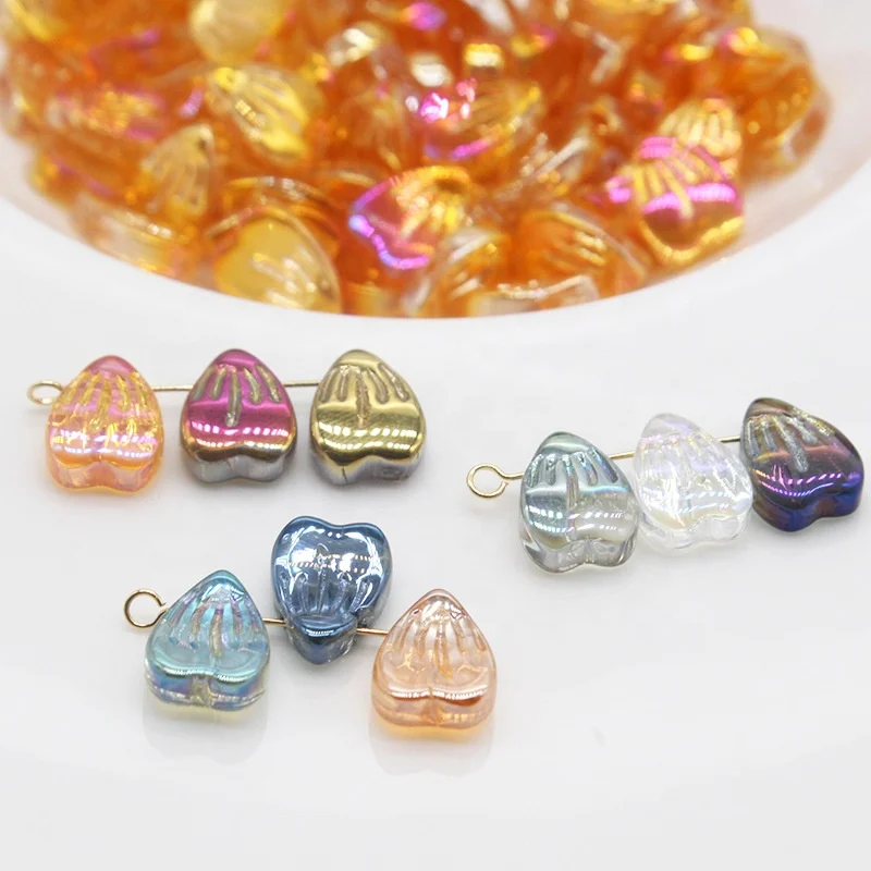 

Glazed petals 9*12mm beads for Earring Diy Teardrop Shape Crystal Beads for Jewelry Making