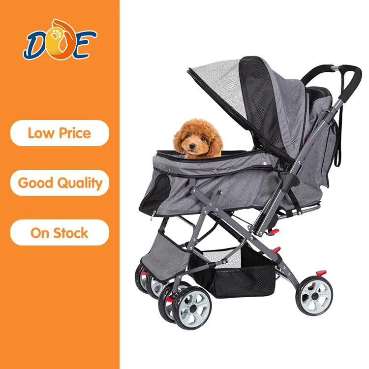 

Newly Design 4 Wheels Pet Trolleys Cat / Dog Easy Walk Folding Travel Carrier Carriage Pet Stroller On Sale