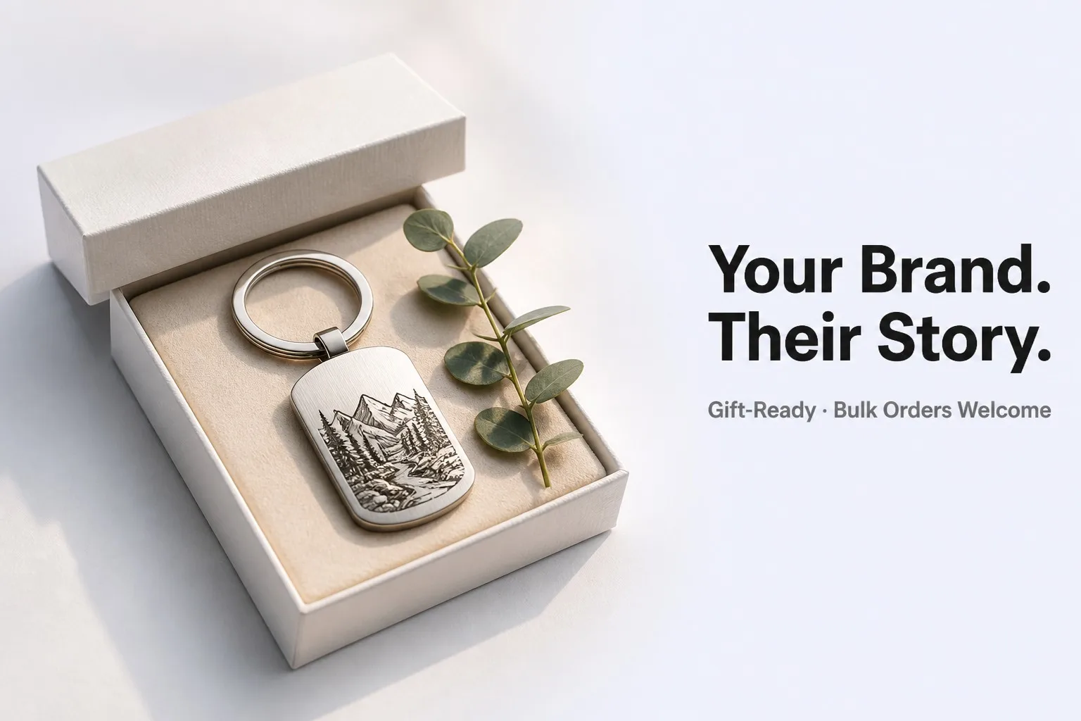 Your Brand. Their Story. &ndash; Desktop Gift Box