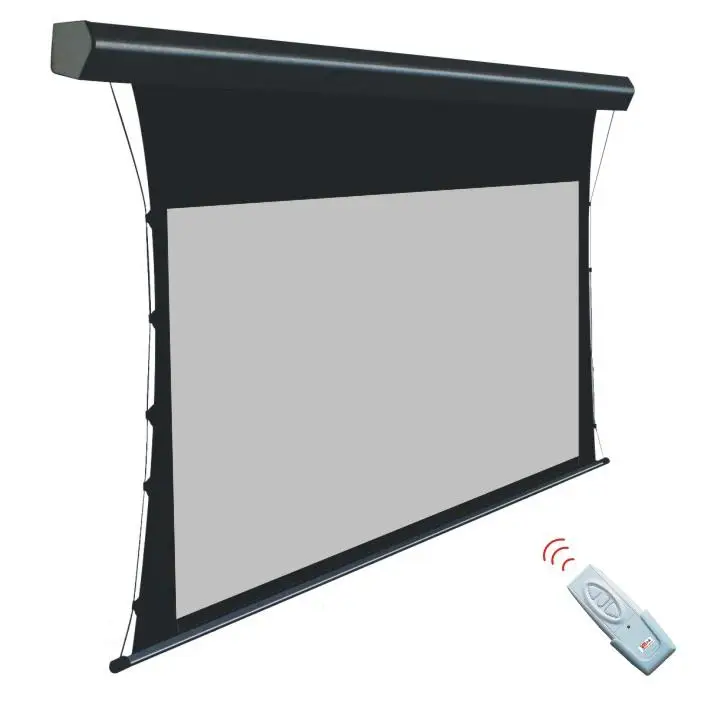 

100"Tab-tension Motorized Projection screen, soft matte white, matte grey Projector screens 3D 4K Good Price