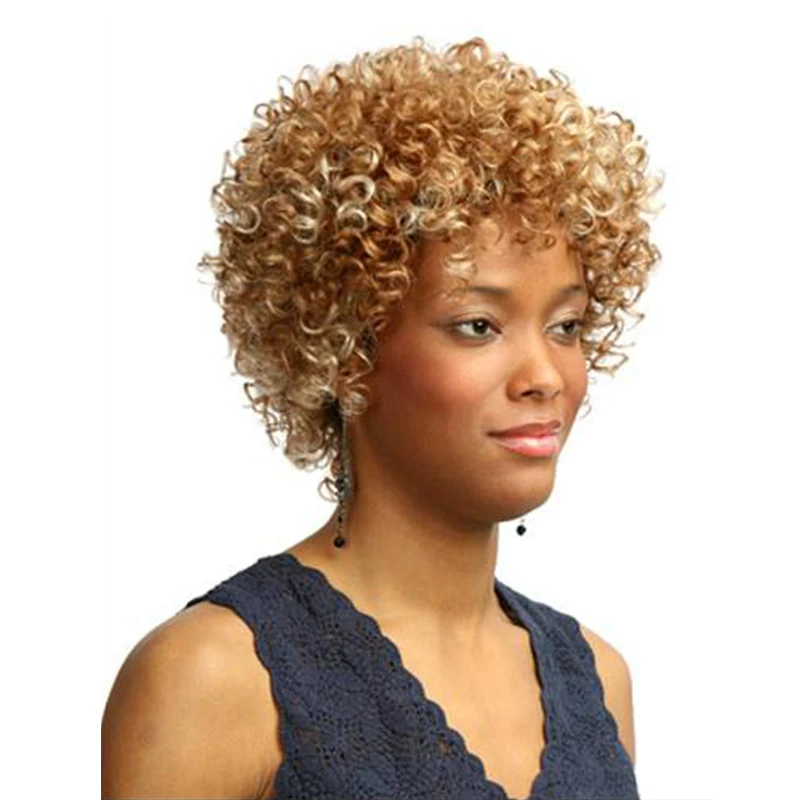 

popular wholesale synthetic wig afro kinky curly lace front wig 150% density afro wave for black women girls students