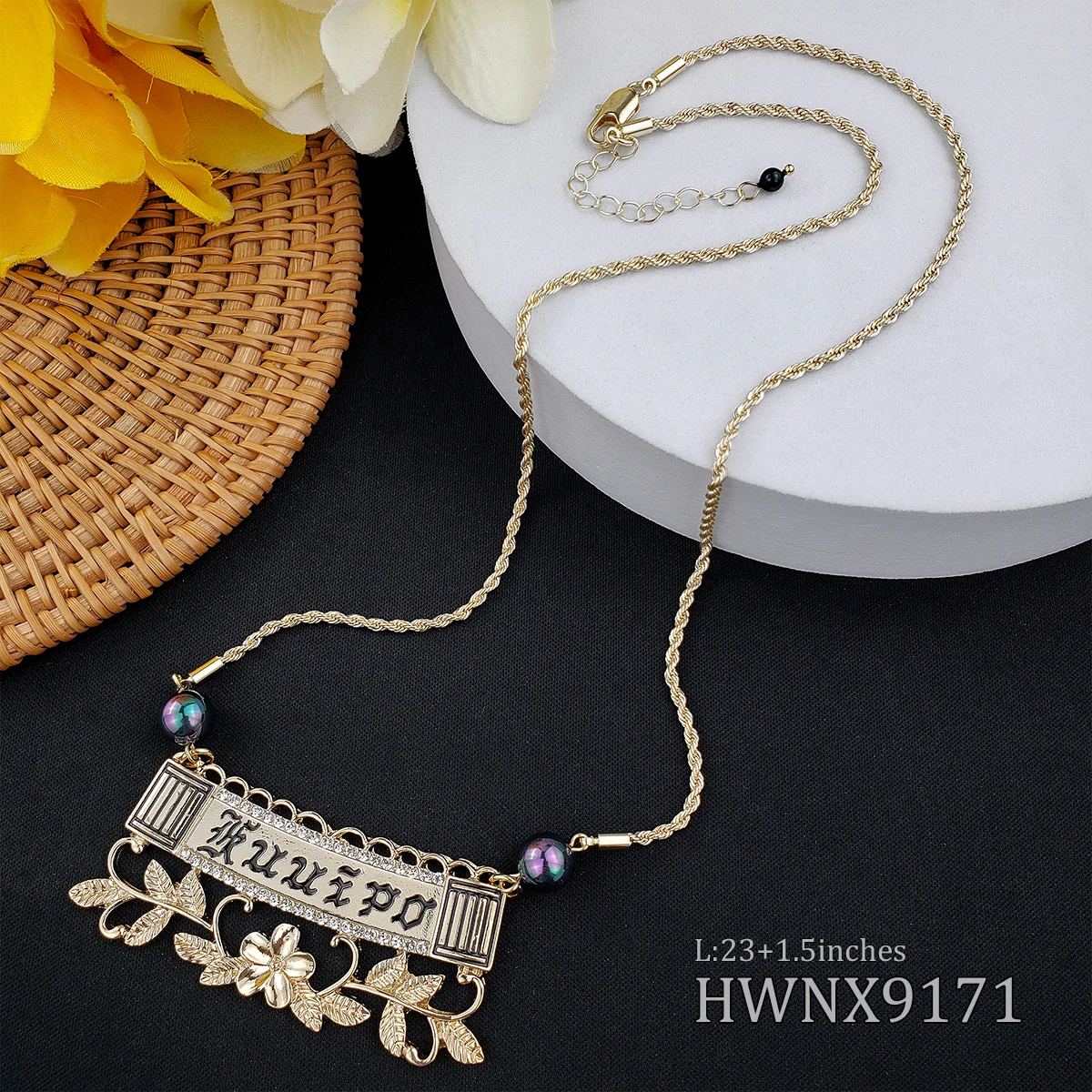 

kuuipo gold plated pendant women necklace jewelry, Customized color