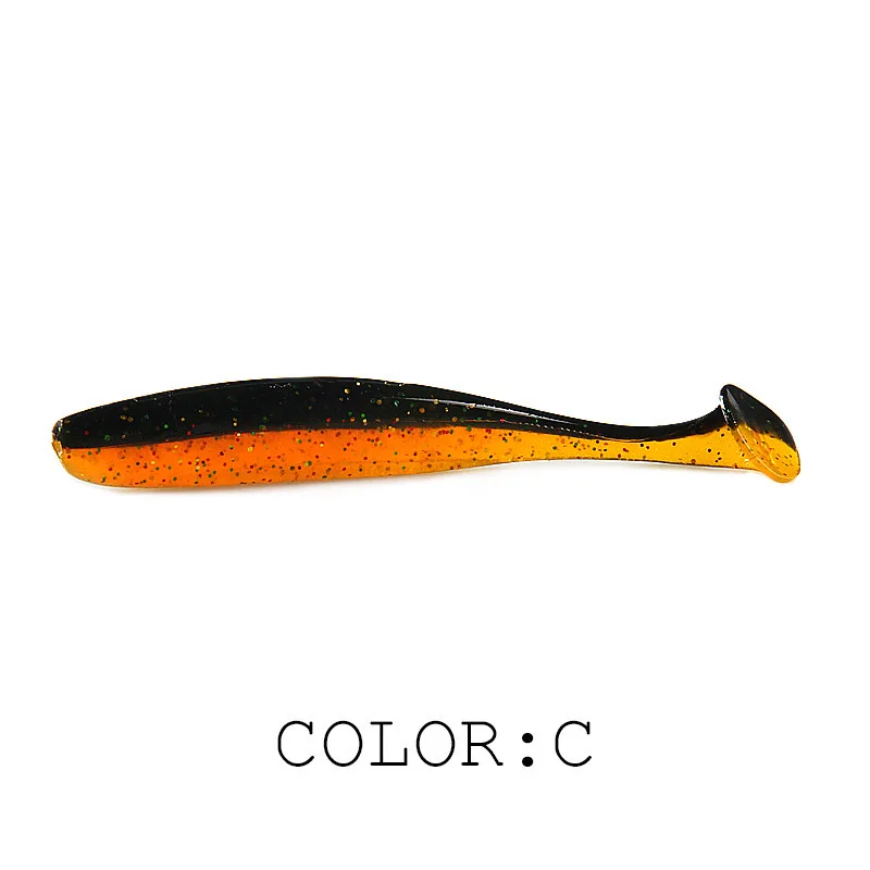 

Leurre Shad Double Color Silicone Bait 50mm 75mm 100mm Fishing Lures Soft Artificial Bait, 32