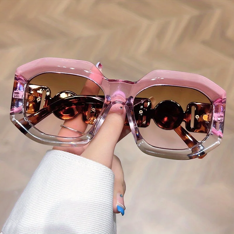 

422 Streetwear Sunglasses Women And Men Popular Thick Frame Brand Designer Custom Logo Sun Glasses Luxury Square shades 2023