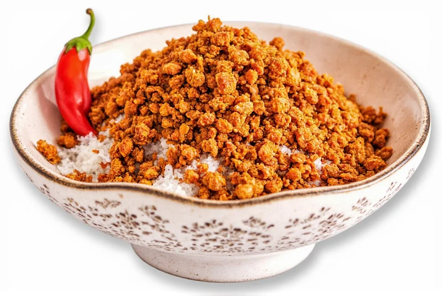 Bowl of red chili flakes