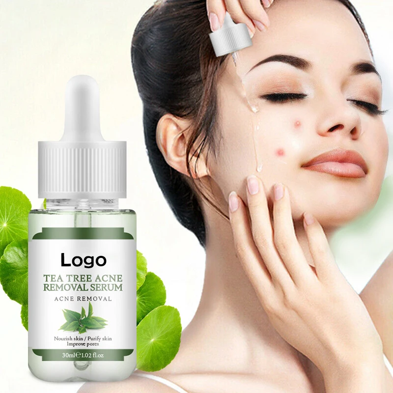

Wholesale Face Serum Natural Tea Tree Acne Serum Siero Viso Skin Care Moisturizing Acne Scar Remover Faceserum OEM Facial Serum