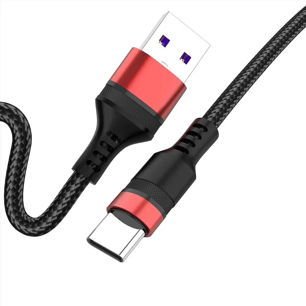 

Amazon Hot Selling 3FT 6FT 10FT Nylon Braided USB Type C Cable Fast Charge USB A to USB C data Charger Cable For Android Phones, White and black