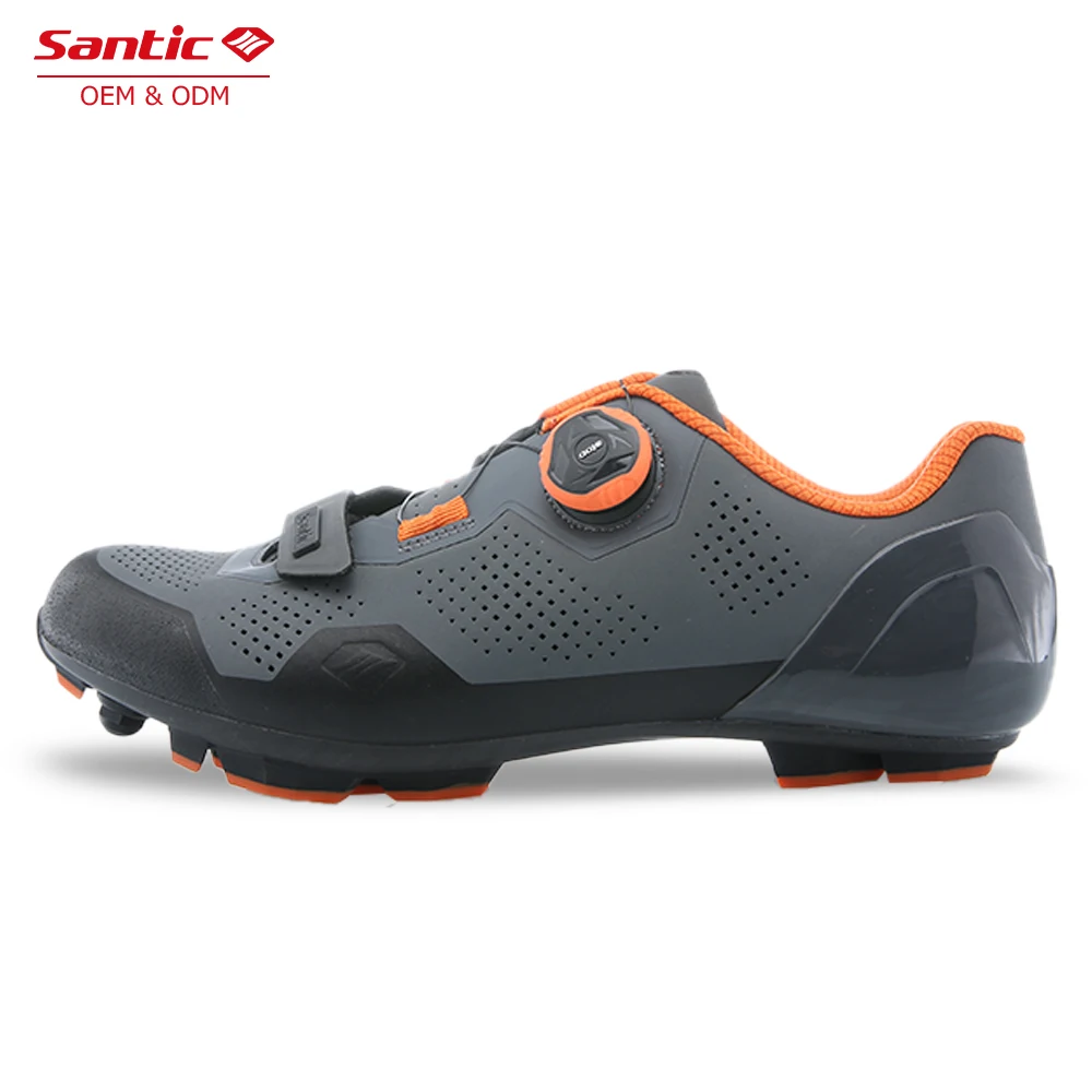 
Santic OEM carbon fiber mountain bike shoes SPD bicycle men MTB shoes cycling shoes 
