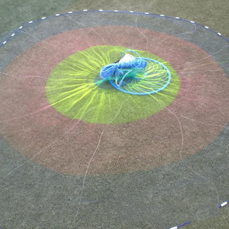 

7-10FT American Style Casting Net Beautiful Rainbow Cast Net Fishing Net